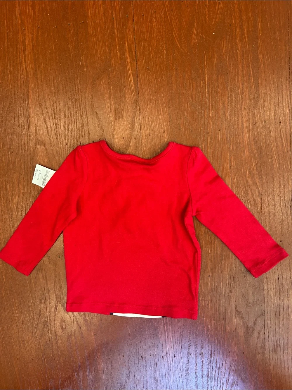 Gymboree Red Penguin Winter Graphic Long-Sleeve Tee